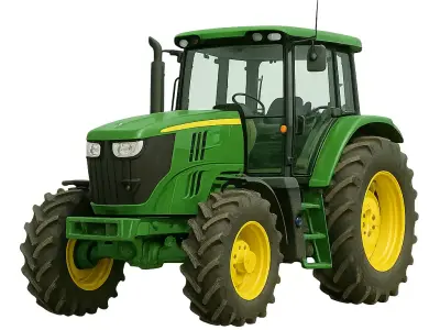 Generic Farm Tractor Model Construction and Agriculture Vehicle 3D model