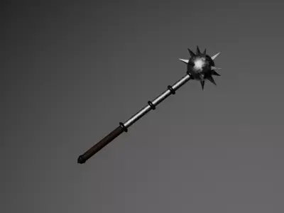 Weapon Morgenstern Low-poly 3D model from Mun 3D model