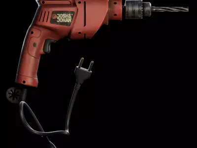 Drilling Machine Low-poly 3D model shop