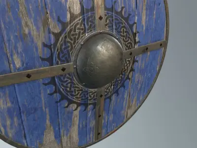 Viking Shield 3D model buy