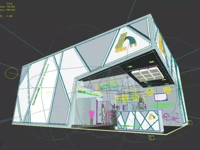Exhibition - Size - 14X15-3DMAX2009-0034 3D model