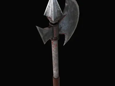 Axe Low Poly Low-poly 3D model 2