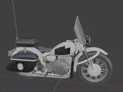 bike moto Low-poly 3D model