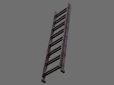 Ladder 1C Low-poly 3D model