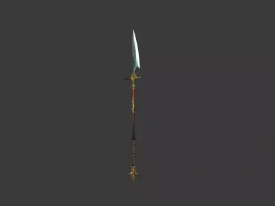 Spear 04 Low-poly 3D model purchase
