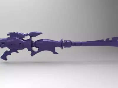 Evil Space Elf - Dark Lance Vehicle and Footman 3D print model