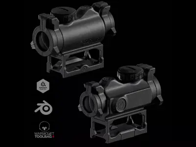 Sig Sauer Romeo MSR Low-poly 3D model