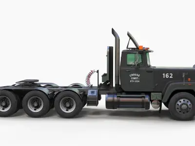 SuperLiner heavy hauler truck Low-poly 3D model