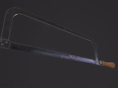 Hack Saw 3D Model Low-poly 3D model