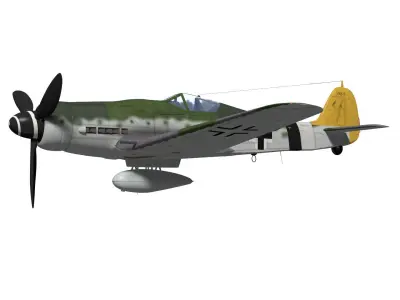 Focke Wulf Fw190 D9 3D model purchase