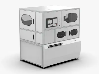 Automatic Cylindrical Battery Cutting and Welding Machine 3D model