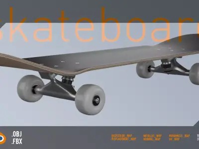 Skateboard 3D Model 3D model