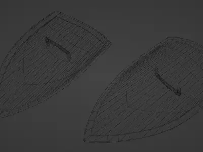 Medieval fantasy Weapons Low-poly 3D model