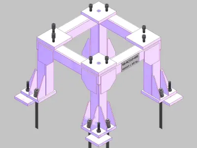 26396-Base for robot NACHI-NC510-Hight 600 3D model