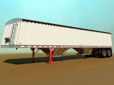 Grain Trailer 3D model
