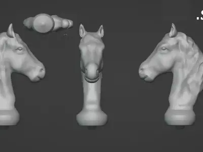 Horse head 3D print model order