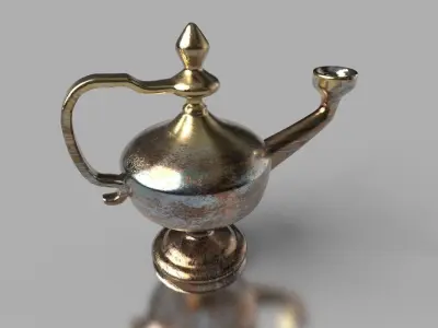 Oriental decorative food dish Pack 3D model