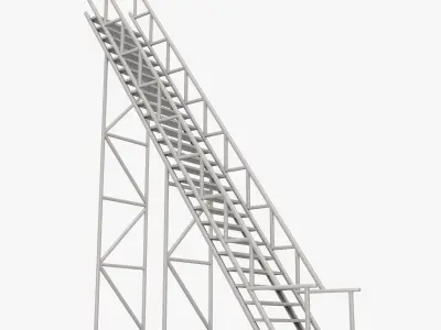 Industrial Stairs 3D model order