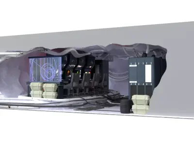 Set 3b Echo Base Control Room Ice side 1-18 scale Hasbro Kenner 3D print model
