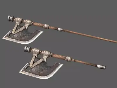 Axe Heavy 01 Low-poly 3D model