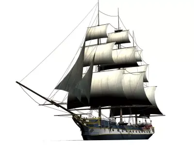  corvette Low-poly 3D model