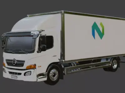 Cargo Truck 3D Model 3D model purchase