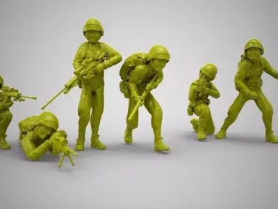 Toy Soldiers 3D print model