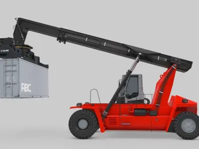 Container Handler for Port  Kalmar 3D model