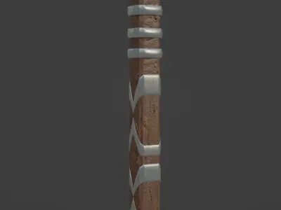 Steel War Hammer 3D model