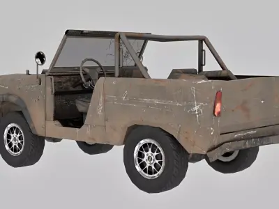 Ford Bronco Roadster U13 1969   Low-poly 3D model