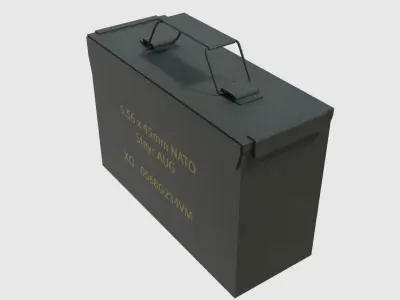 Ammo Box - Game Ready Low-poly 3D model