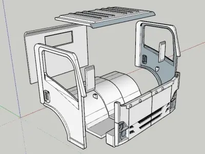RC TRUCK KABIN ISUZU GIGA NMR 3D print model