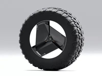 Polestar aerodynamic fan wheel Low-poly 3D model