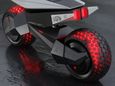motorcycle robot 3D model buy