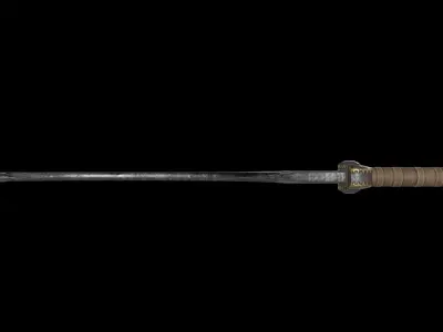 Khopesh Sword 01 Low-poly 3D model