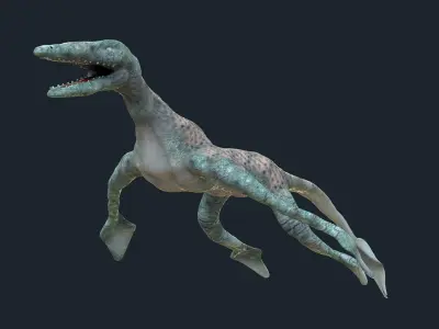 Sea Monster Low-poly 3D model