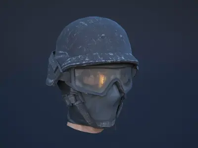 soldier helmet Low-poly 3D model buy