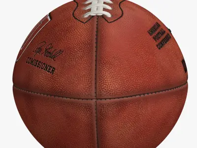 American Football Sports Ball 4k Collection 3D model purchase