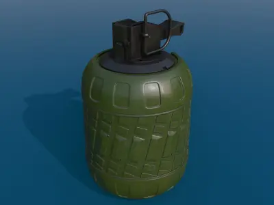 Hand Grenade Low-poly 3D model