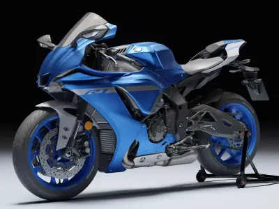 Yamaha R1 2020 Low-poly 3D model