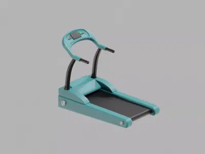 Treadmill Cartoon Low-poly 3D model