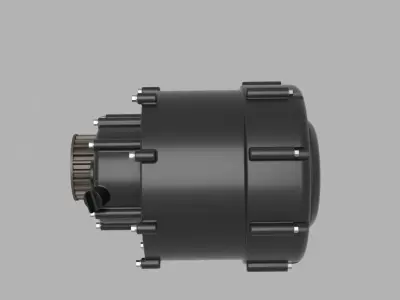 electric motor for motorcycle 3D model