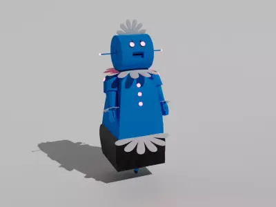 Jetsons - Rosey Robot Low-poly 3D model