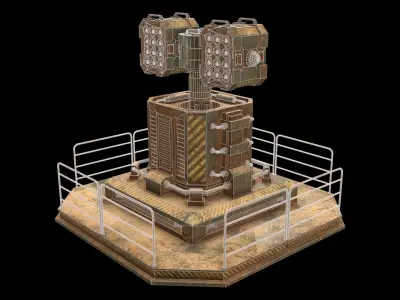 Rusty Turret-1-V2 3D model