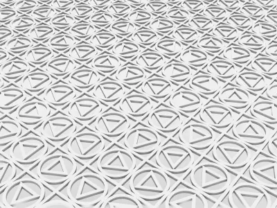 Gold Pattern Decorative Panel 4 Free 3D model