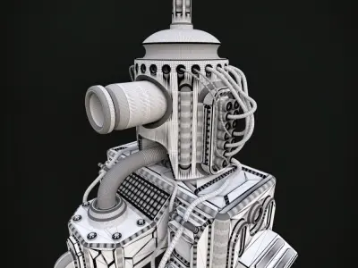 Sci-fi asset 3 - high poly 3D model