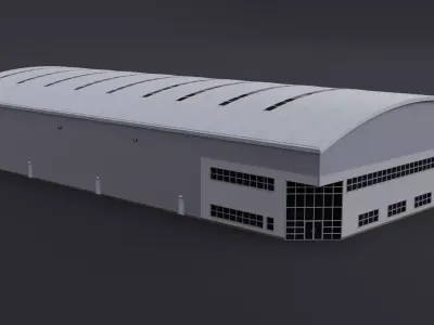 Warehouse 8 Low-poly 3D model