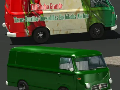 Borgward B 611 Food Truck 3D model