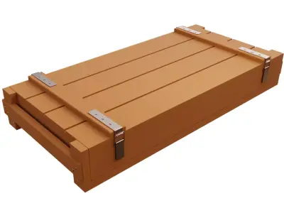 1-35 scale military style low wooden case for diorama 3D model purchase