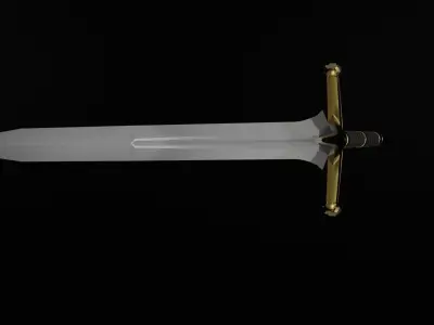 Sword  PBR low-poly model Low-poly 3D model